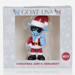 GOAT USA Santa Thumbs Up GOAT Ornament