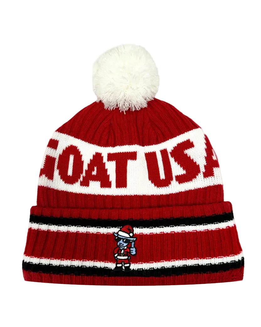 GOAT USA Santa Thumbs Up Winter Hat