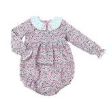 Love George Pink Floral Corduroy Bubble