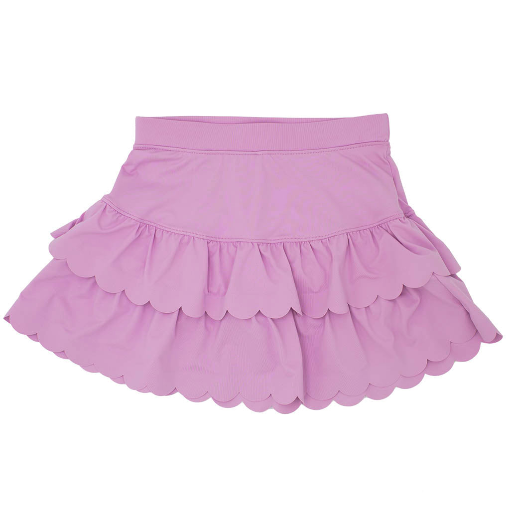 Azarhia Scalloped Skort- Lavender