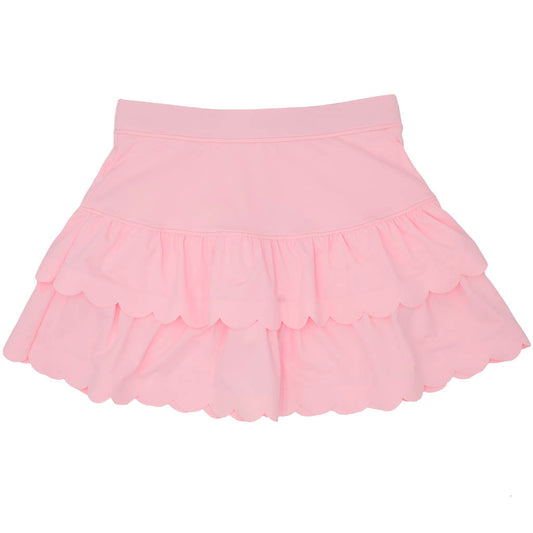 Azarhia Scalloped Skort- Light Pink