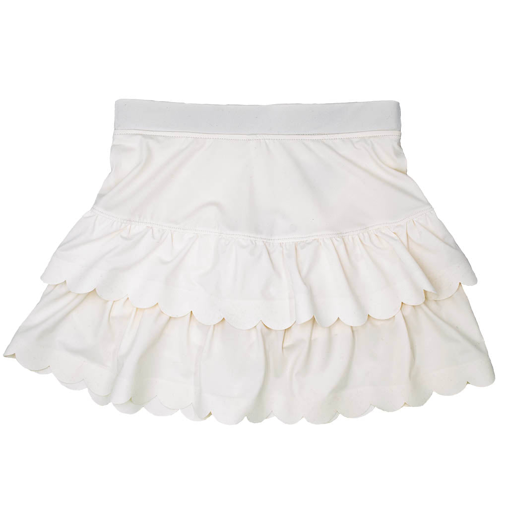  Azarhia Scalloped Skort- White