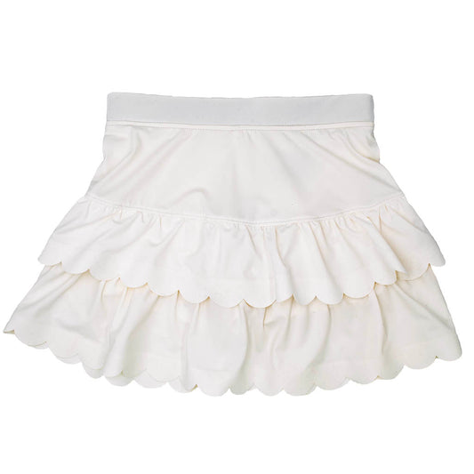  Azarhia Scalloped Skort- White