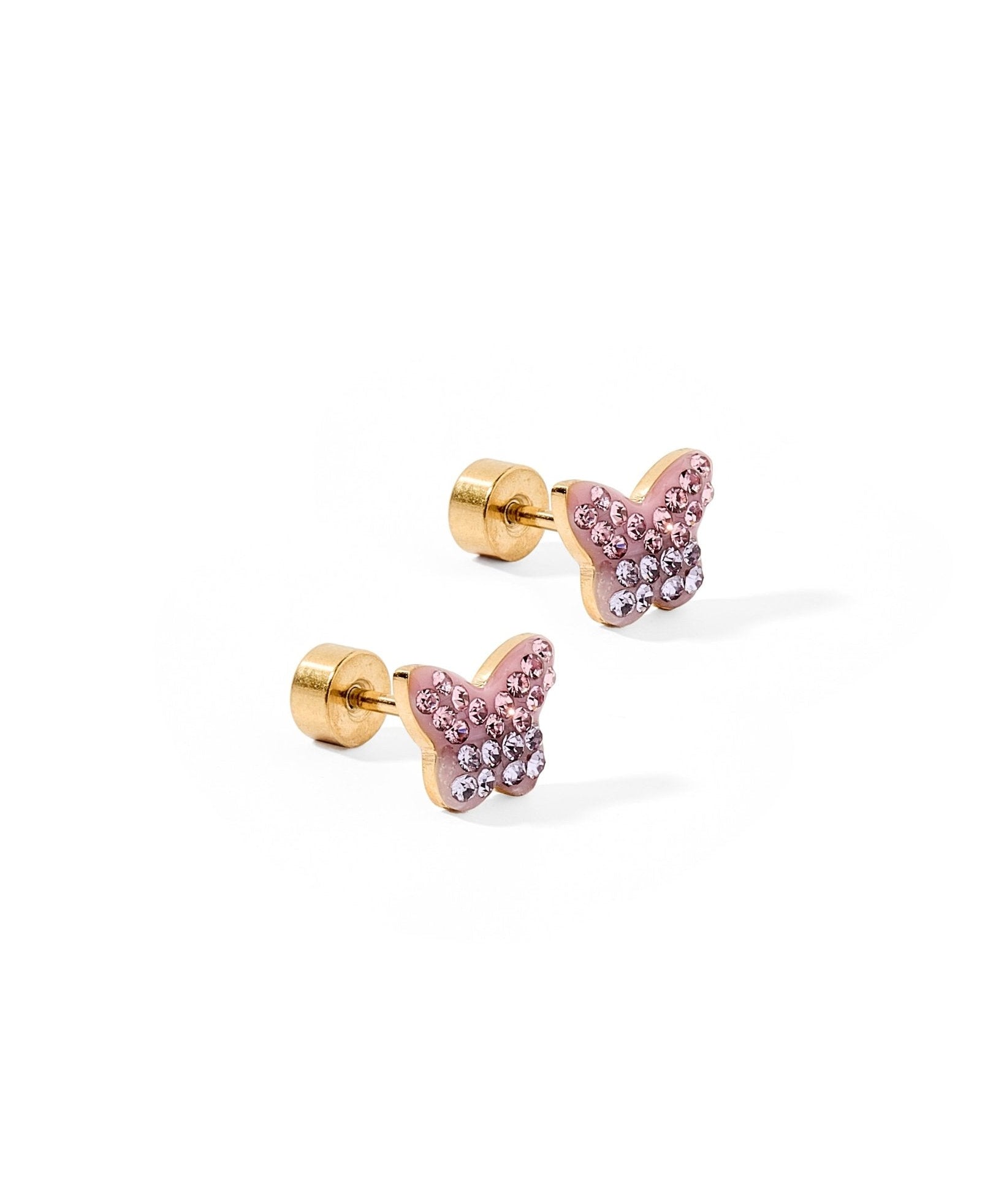 Screwback Stud Earrings - Bindi Butterfly