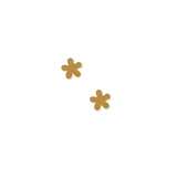 Screwback Stud Earrings - Briar Flower Gold