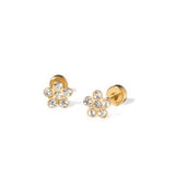 Screwback Stud Earrings - Lyla Clear