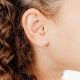 Screwback Stud Earrings - Lyla Clear