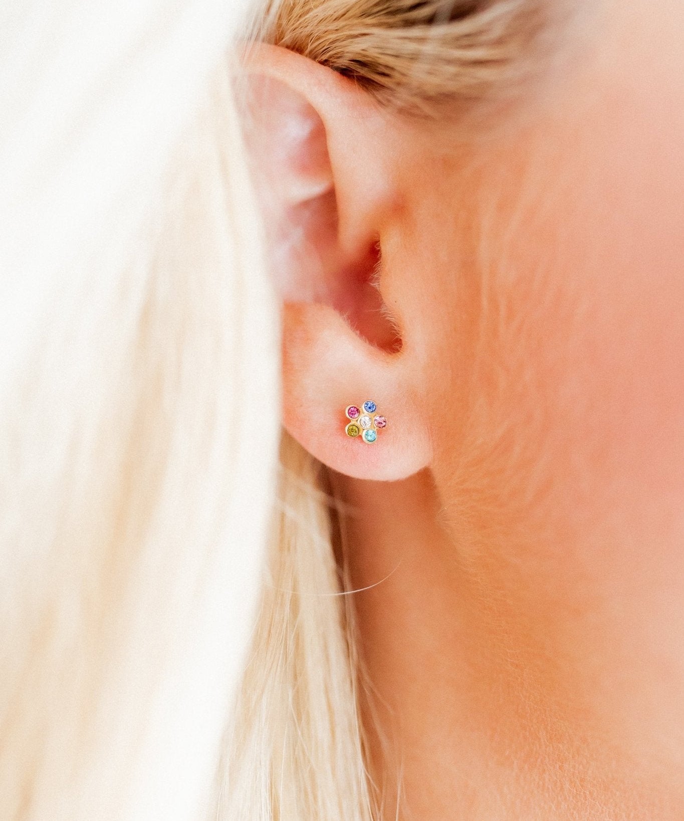 Screwback Stud Earrings - Lyla Multi