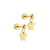 Screwback Stud Earrings - Millie Butterfly