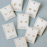 Screwback Stud Earrings - Millie Heart