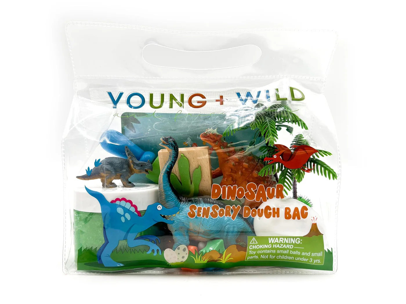 Young + Wild and Friedman Dinosaur Sensory Dough Bag