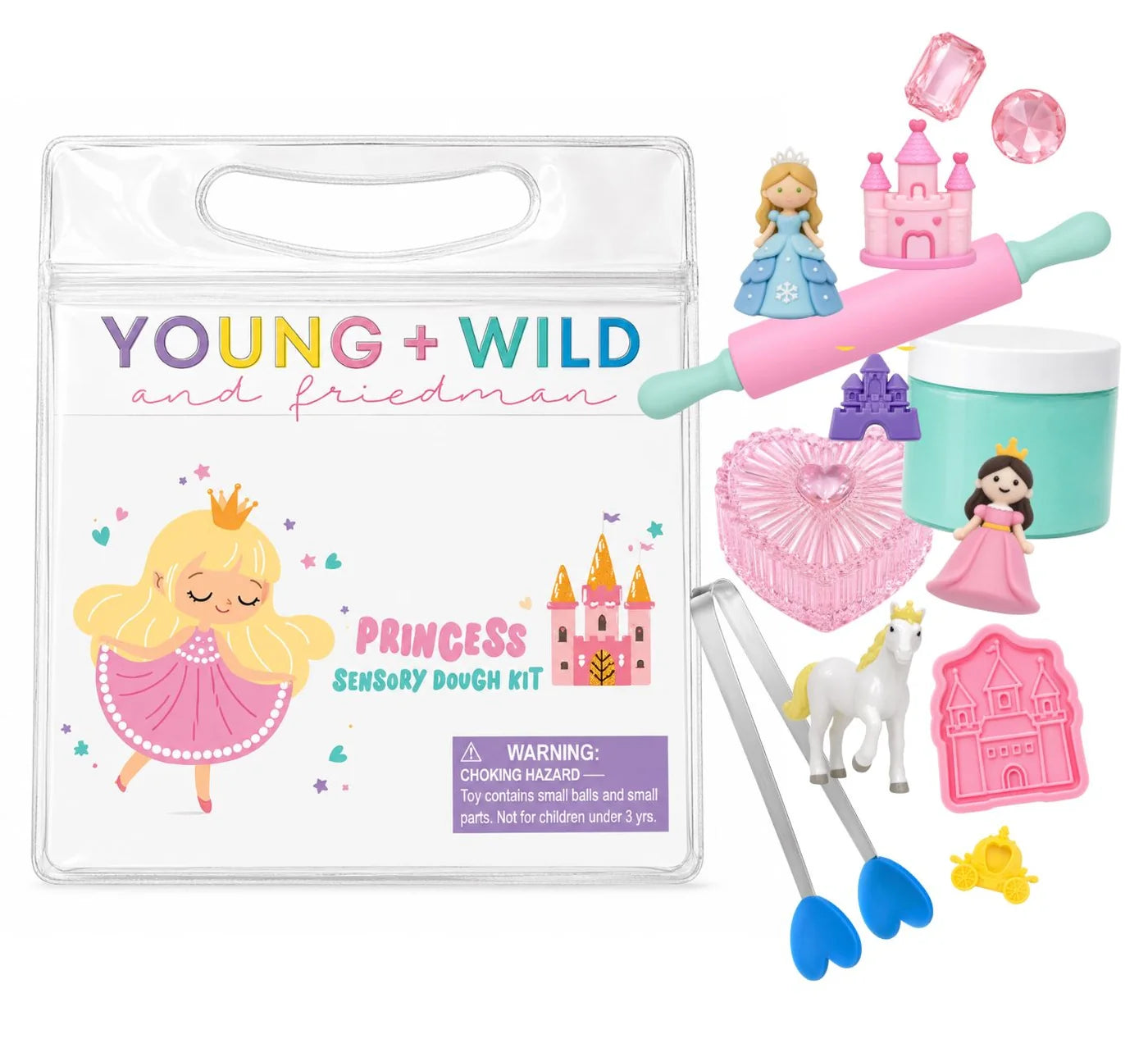 Young + Wild and Friedman Princess Sensory Dough Bag