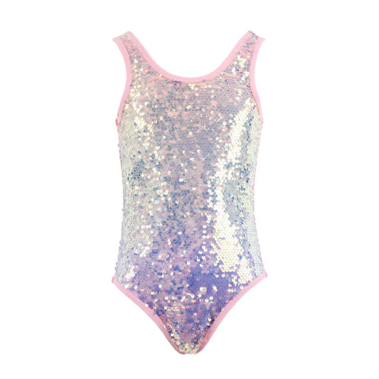 Lola and the Boys Sequin Ombre Shimmer Swimsuit