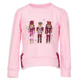 Azarhia Hot Pink Sequin Nutcracker Bow Shirt