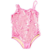 Pailletes One Shoulder Swimsuit - Pink