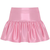 Azarhia Pink Shimmer Gathered Skort