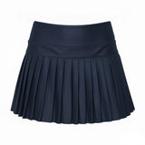 Azarhia Navy Shimmer Mini Pleated Skort