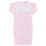 Nellapima Signature Smocked Girls Gown- Pink