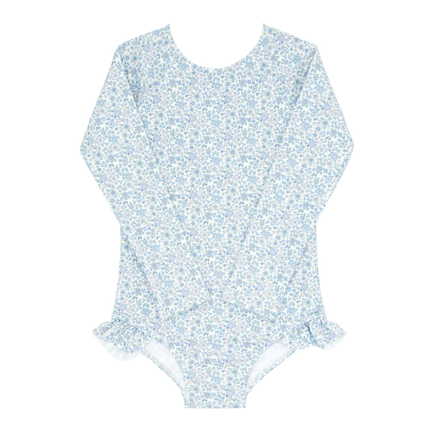 Slate Floral One Piece Rash Guard