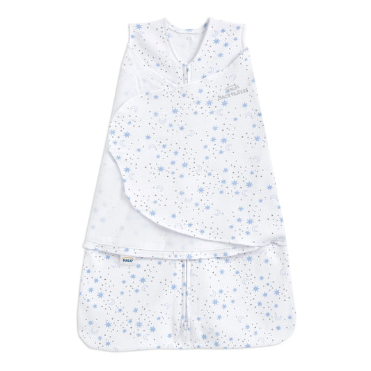 Halo Midnight Moons Blue Cotton Swaddle