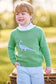 Intarsia Sweater- Blue Dinosaur