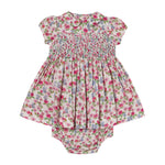 Question Everything Hillary Hand Smocked Baby Dress