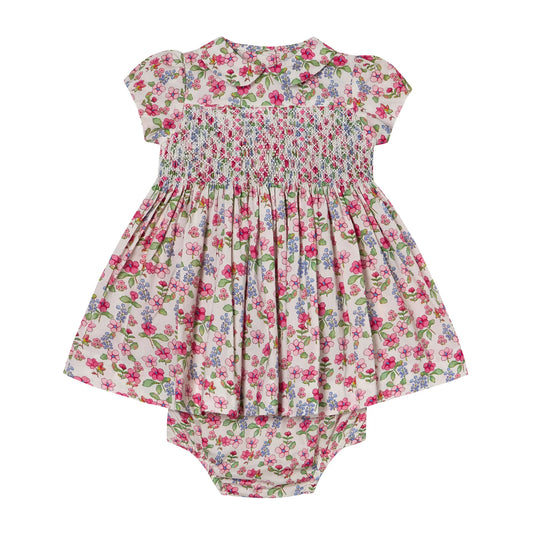 Question Everything Hillary Hand Smocked Baby Dress