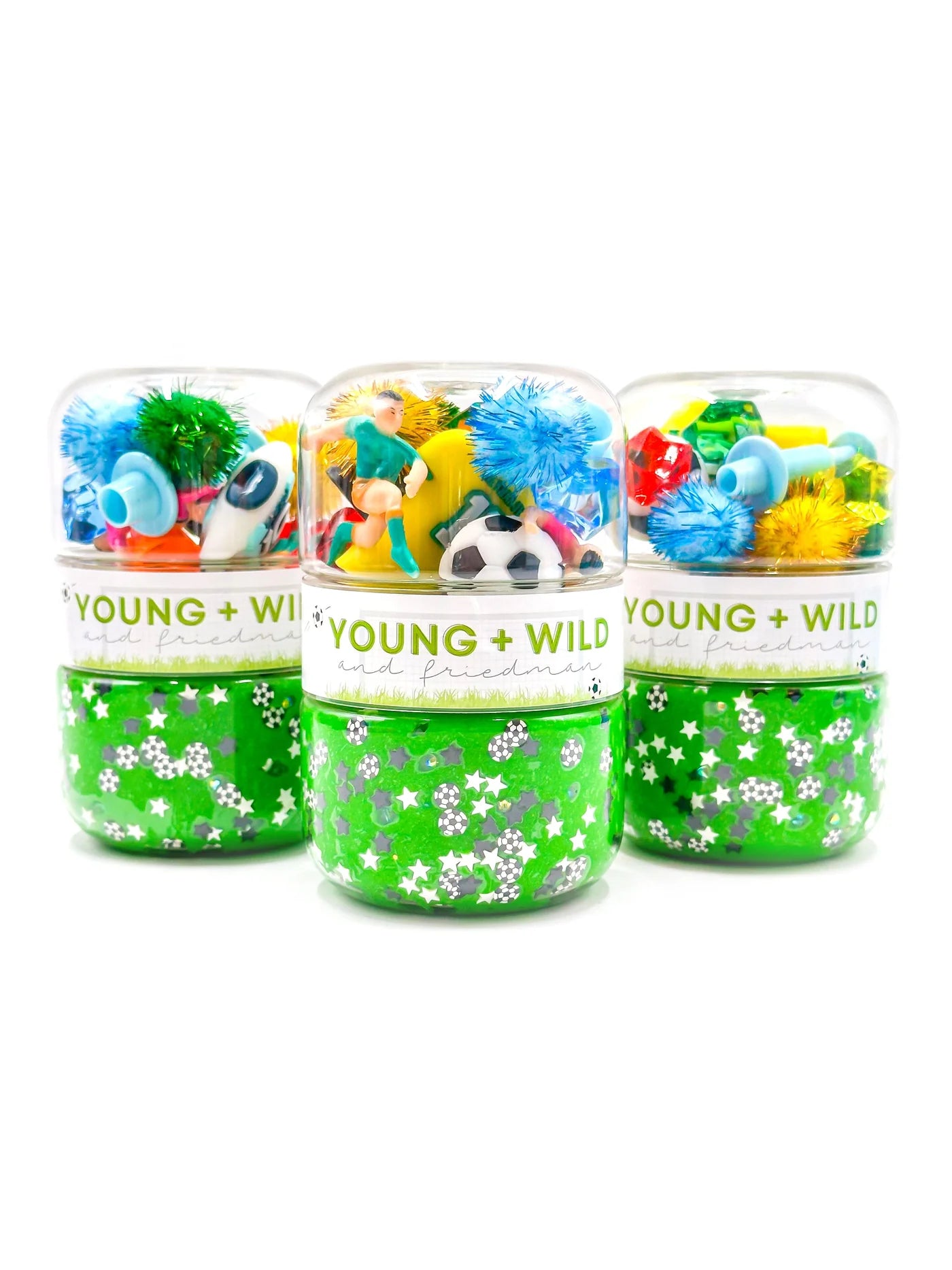 Young + Wild and Friedman Soccer Grab & Go Dough Jar