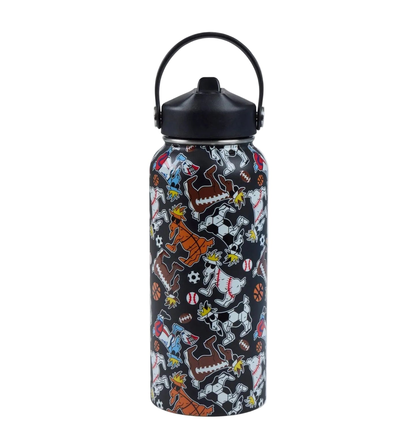 GOAT USA Black Sports Water Bottle