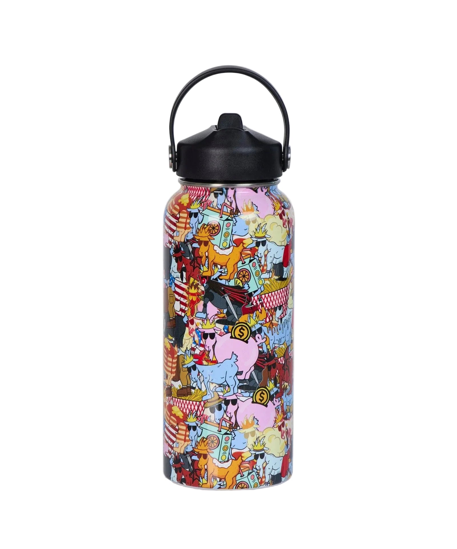GOAT USA Sticker Mashup Water Bottle 