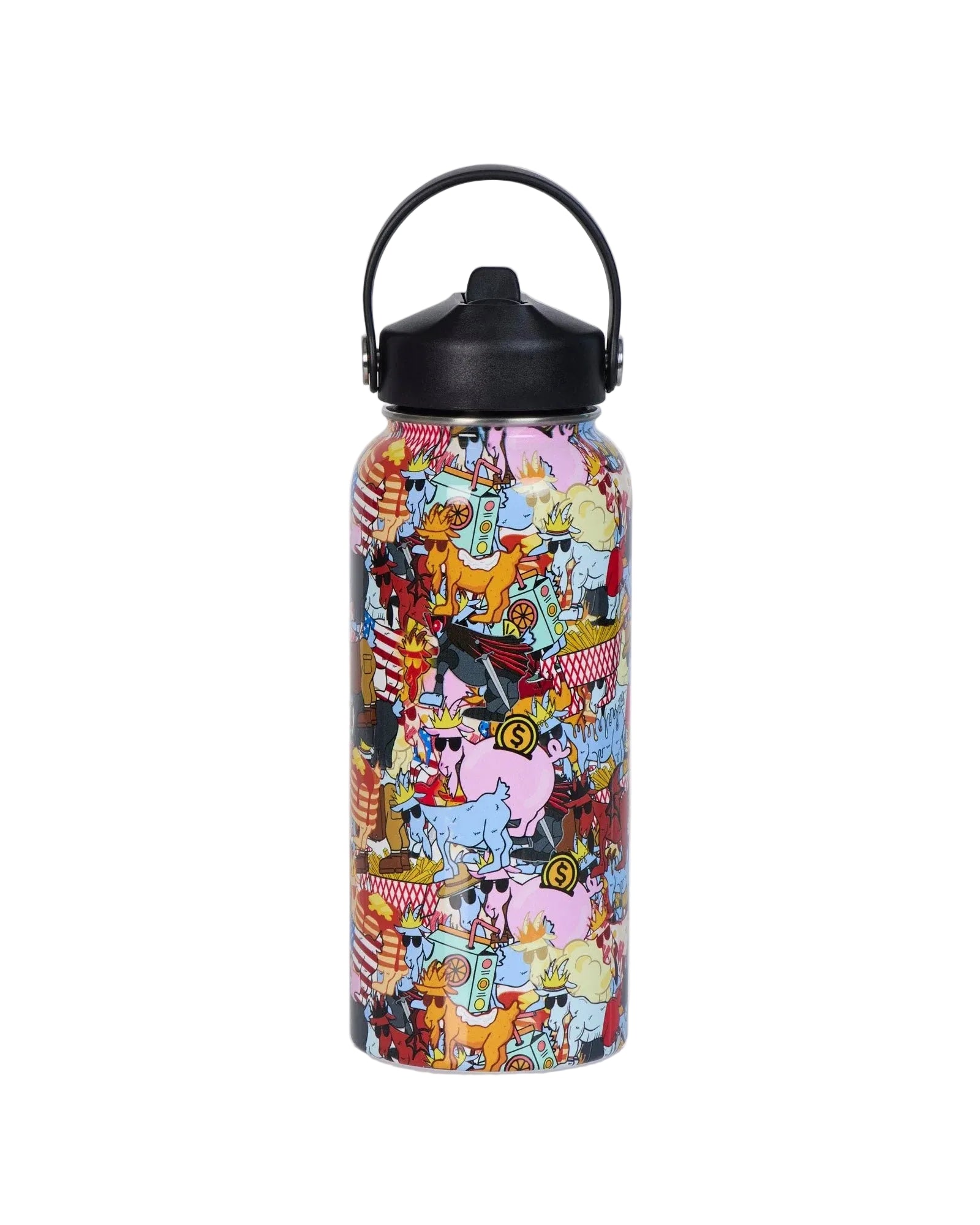 GOAT USA Sticker Mashup Water Bottle 