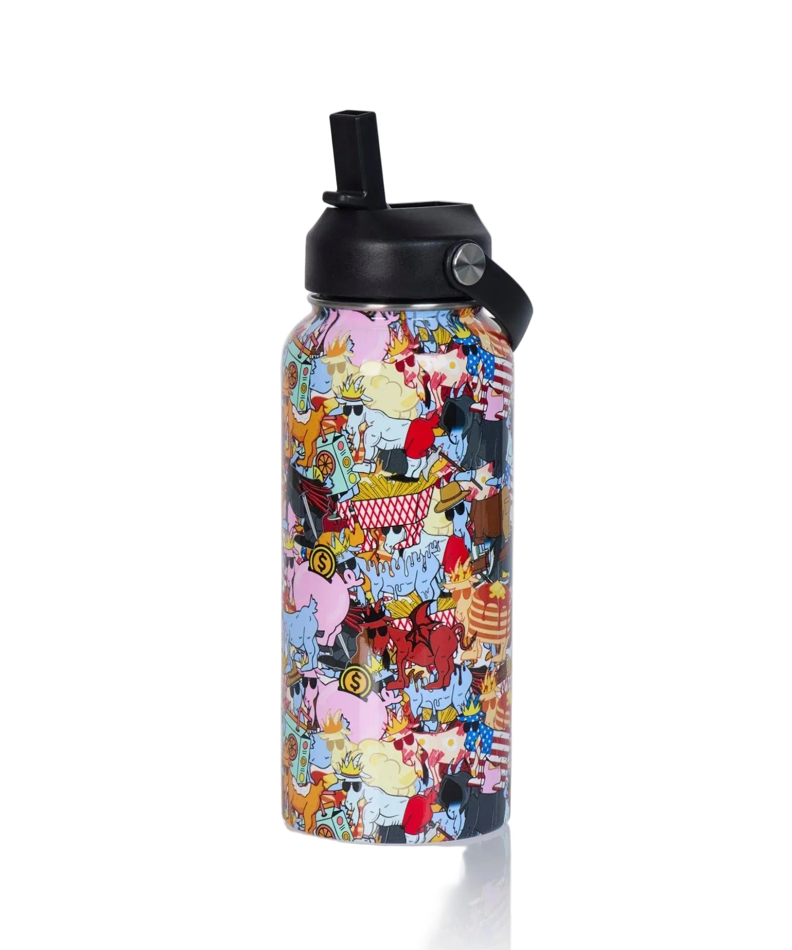 GOAT USA Sticker Mashup Water Bottle 