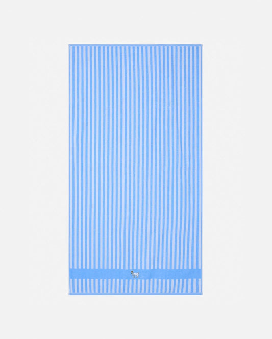 GOAT USA Striped Beach Towel - Carolina Blue