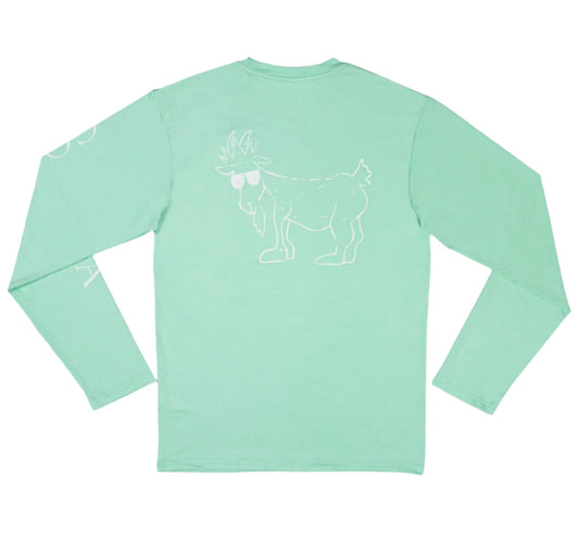 GOAT USA Lexington Protective Long Sleeve Tee- Seafoam