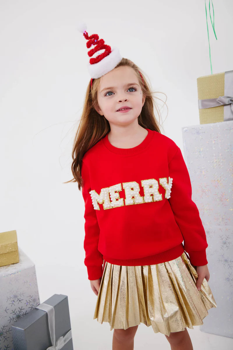 Lola and the Boys Merry Pearl Sweatshirt