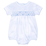 Magnolia Baby Jacob Smocked Bubble- Light Blue