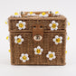 Jenna Lee Daisy Bag- Tan With White Daisies