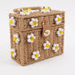 Jenna Lee Daisy Bag- Tan With White Daisies