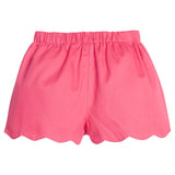 Little English Scallop Short - Hot Pink Twill