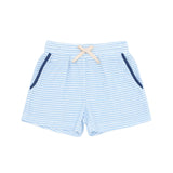 Minnow Powder Blue Stripe French Terry Shorts