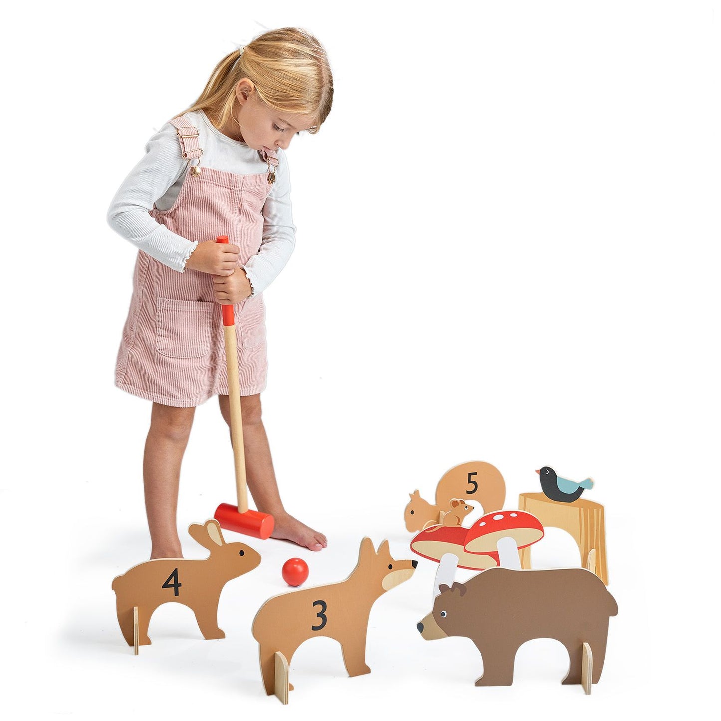 Tender Leaf Toys Woodland Indoor Croquet Set