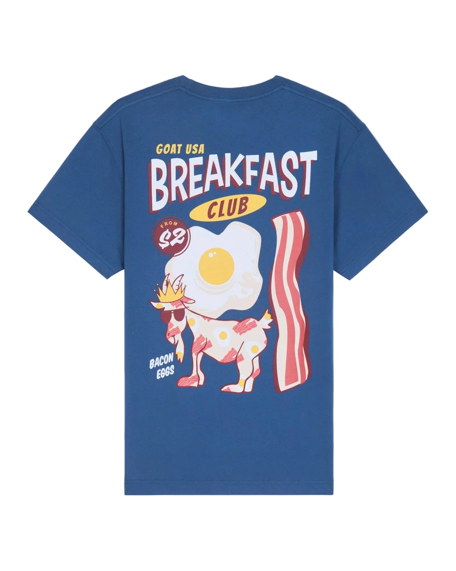 GOAT USA Breakfast Crew T-Shirt - Navy