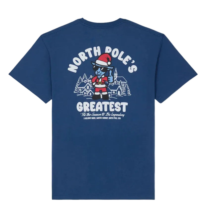 GOAT USA North Pole's Greatest T-Shirt - Navy