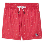 GOAT USA Snowflake and Santa Mesh Shorts- Red