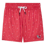 GOAT USA Snowflake and Santa Mesh Shorts- Red