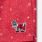 GOAT USA Snowflake and Santa Mesh Shorts- Red