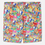 Kids GOAT USA Sticker AOP Mesh Shorts