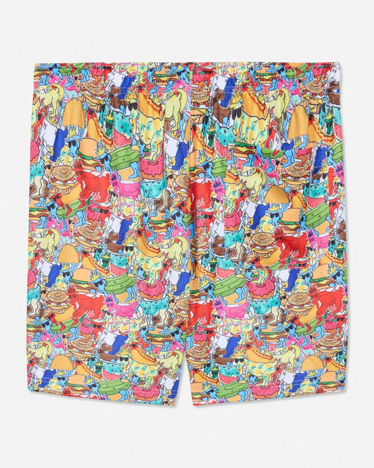 Kids GOAT USA Sticker AOP Mesh Shorts