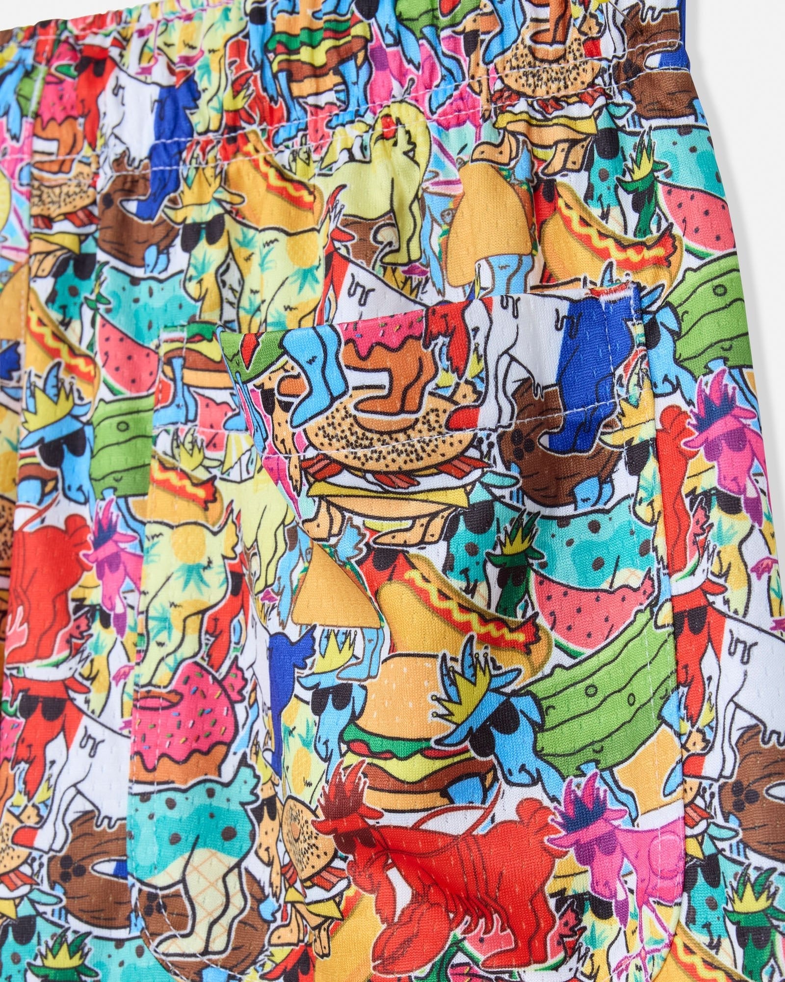 GOAT USA Sticker AOP Mesh Shorts