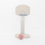 Children's basketball hoop and ball set on a white background